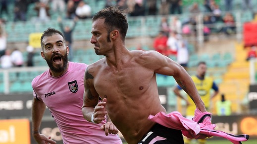 Palermo-Chievo 1-0, Gilardino salva Iachini