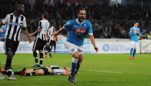 Napoli-Udinese 1-0, Higuain fa 200