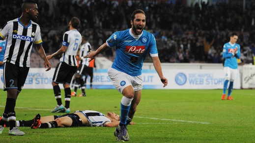 Napoli-Udinese 1-0, Higuain fa 200