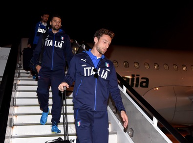 Italia, gli azzurri atterrano a Bruxelles per il match con il Belgio