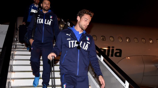 Italia, gli azzurri atterrano a Bruxelles per il match con il Belgio