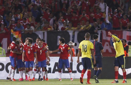 Qualificazioni Mondiali 2018: Cile-Colombia pareggiano 1-1