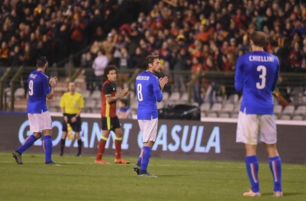 Candreva illude l'Italia ma il Belgio cala il tris