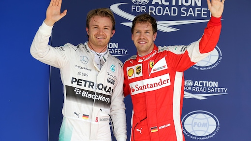 F1, Gp Brasile: Hamilton "snobba" Rosberg e Vettel, niente foto dopo la pole
