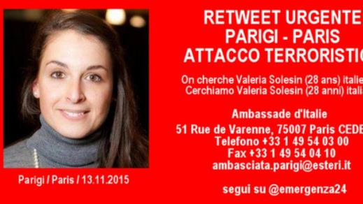 Attentati Parigi, studentessa italiana irrintracciabile: ricerche in corso
