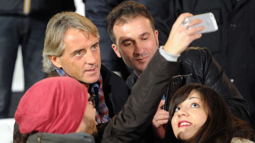 Cesena-Bari, in tribuna c'è Mancini