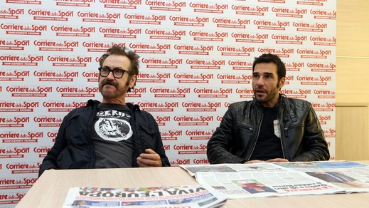 Giallini-Leo: «La Roma sempre con noi, anche sul set»