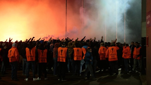 Bruges-Napoli: i tifosi belgi fuori al Jan Breydel