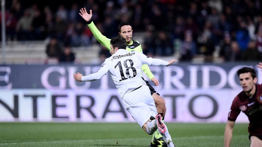 Serie B, Salernitana-Pro Vercelli 1-2: la doppietta di Mustacchio