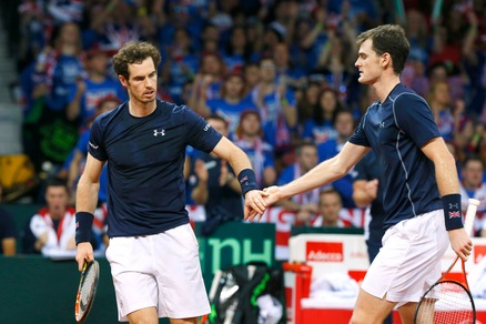 Tennis Coppa Davis, doppio ai fratelli Murray: Gran Bretagna avanti 2-1 sul Belgio