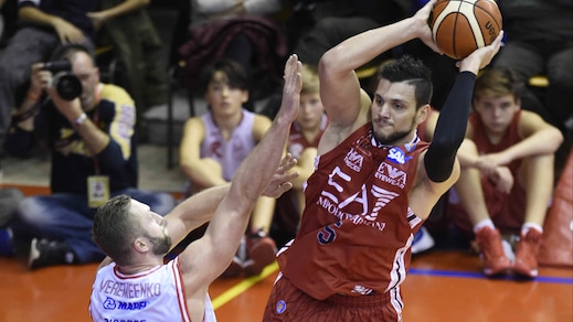 Basket, Serie A: Milano ko, ma ancora favorita per il titolo