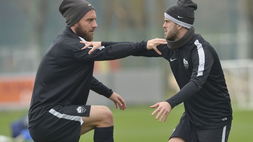 Champions League: Roma-BATE Borisov, l'allenamento di rifinitura dei giallorossi