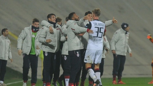 Lanciano-Cagliari 1-3, tris sardo con Tello, Salamon e Cerri