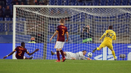 Champions League: Roma-Bate Borisov 0-0, giallorossi agli ottavi