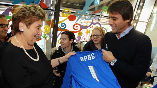 Nazionale, Conte in visita al Bambin Gesù