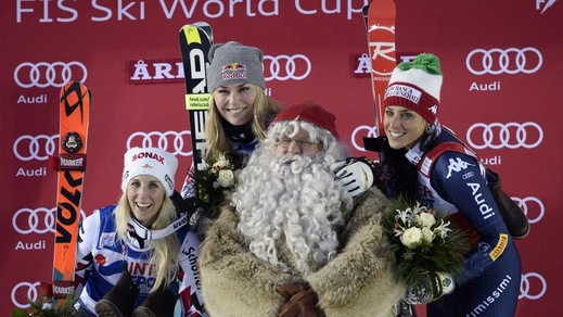 Sci, Brignone terza dietro Vonn e Brem