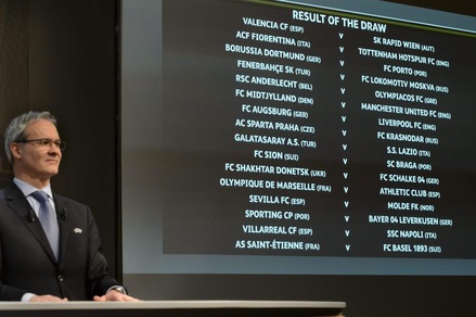 Sorteggi Europa League: Villarreal-Napoli, Galatasaray-Lazio, Fiorentina-Tottenham