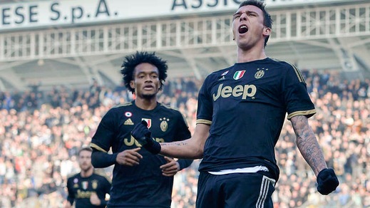 Carpi-Juventus 2-3: Mandzukic e Pogba, è record Allegri