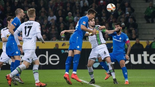 Bundesliga, i l Borussia Mönchengladbach batte il Darmstadt nel posticipo