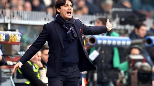 Serie A Sampdoria, Montella: «Roma lanciata, ma se Berardi avesse segnato...»