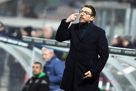 Serie A Sassuolo, Di Francesco: «Crisi? Chiamatela come volete»