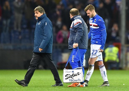 Serie A Sampdoria, lieve stiramento per Sala
