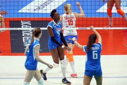Volley: A1 Femminile, il Club Italia la spunta al tie break