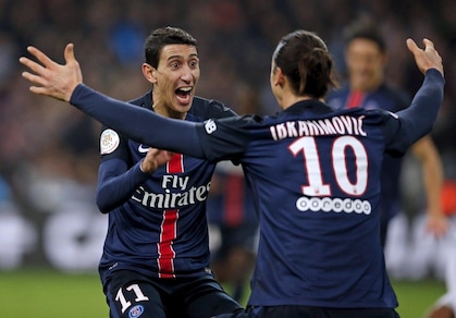 LIigue 1: Ibrahimovic-Di Maria show e il Psg vince anche contro il Marsiglia