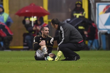 Juventus, Chiellini out 20 giorni: salta il Napoli, Bayern Monaco a rischio