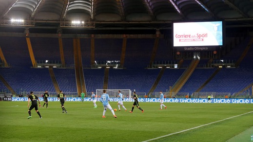 Serie A, Lazio-Verona: l'Olimpico è deserto