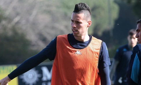Napoli, influenza per Hamsik ma filtra ottimismo per Palermo