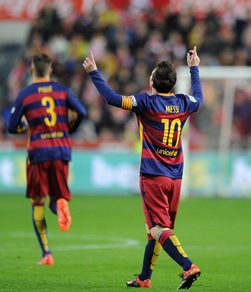 Sporting Gijon-Barcellona 1-3: Messi show, più di 300 gol in Liga