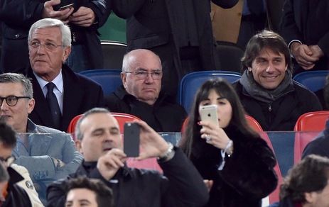 Roma-Real Madrid: Conte, Tavecchio e Lippi, che trio all'Olimpico!