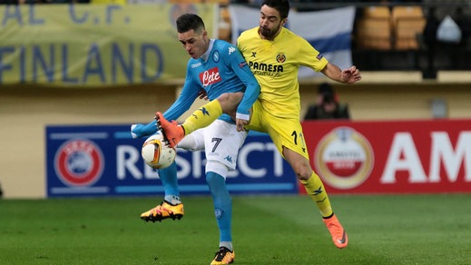 Europa League, diretta Villarreal-Napoli 1-0: Suarez all'82'