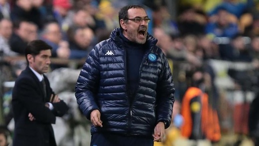 Europa League Napoli, Sarri: «Ci manca un rigore, direzione di gara scadente»