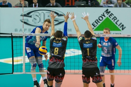 Volley: Cev Cup, Dinamo e Zaytsev spazzano via Perugia