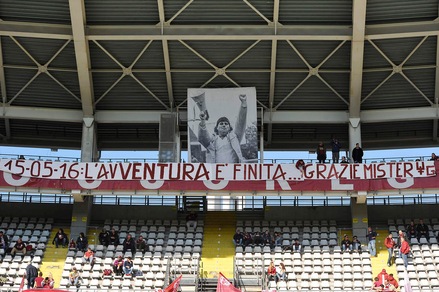 Torino-Carpi, striscione per Ventura: "Grazie, ma avventura finita"