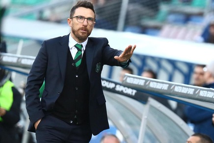 Serie A Sassuolo, Di Francesco su Berardi: «Sulla destra è il migliore»