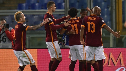Serie A, Roma-Palermo 5-0: Dzeko-Salah-Keita show, quinta vittoria di fila per Spalletti