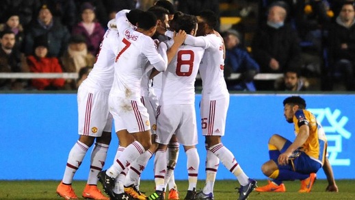 Fa Cup, Shrewsbury-Manchester United 0-3: Red Devils show, volano ai quarti