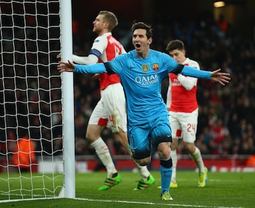 Champions League, Arsenal-Barcellona 0-2: doppio Messi, qualificazione blindata