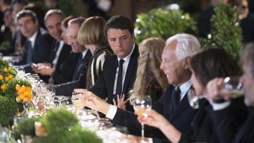 Milano Fashion Week, Matteo Renzi e Lapo Elkann: insieme per il Made in Italy