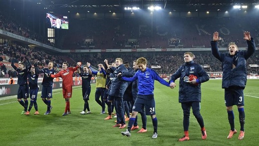 Bundesliga, Colonia-Hertha Berlino 0-1: decide un gran gol di Ibisevic