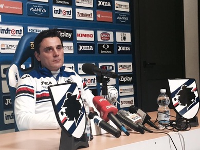 Serie A Sampdoria, Montella: «Dobbiamo battere il Frosinone»