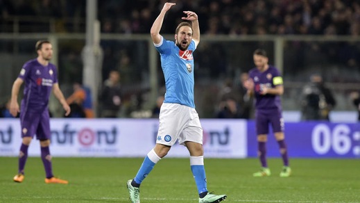 Serie A, Fiorentina-Napoli 1-1: Higuain risponde ad Alonso. Juventus a +3 sugli azzurri