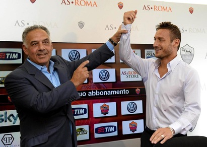 Pallotta-Totti, accordo a un passo: un altro anno insieme