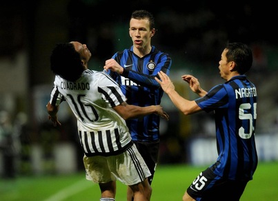 Coppa Italia, Inter-Juventus: scintille tra Perisic e Cuadrado