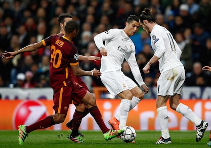 Champions Real-Roma, le emozioni del match