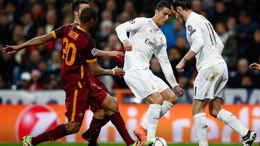 Champions Real-Roma, le emozioni del match