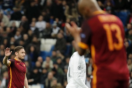 Roma, Totti: «Il Bernabeu è l'unico rimpianto che ho avuto»